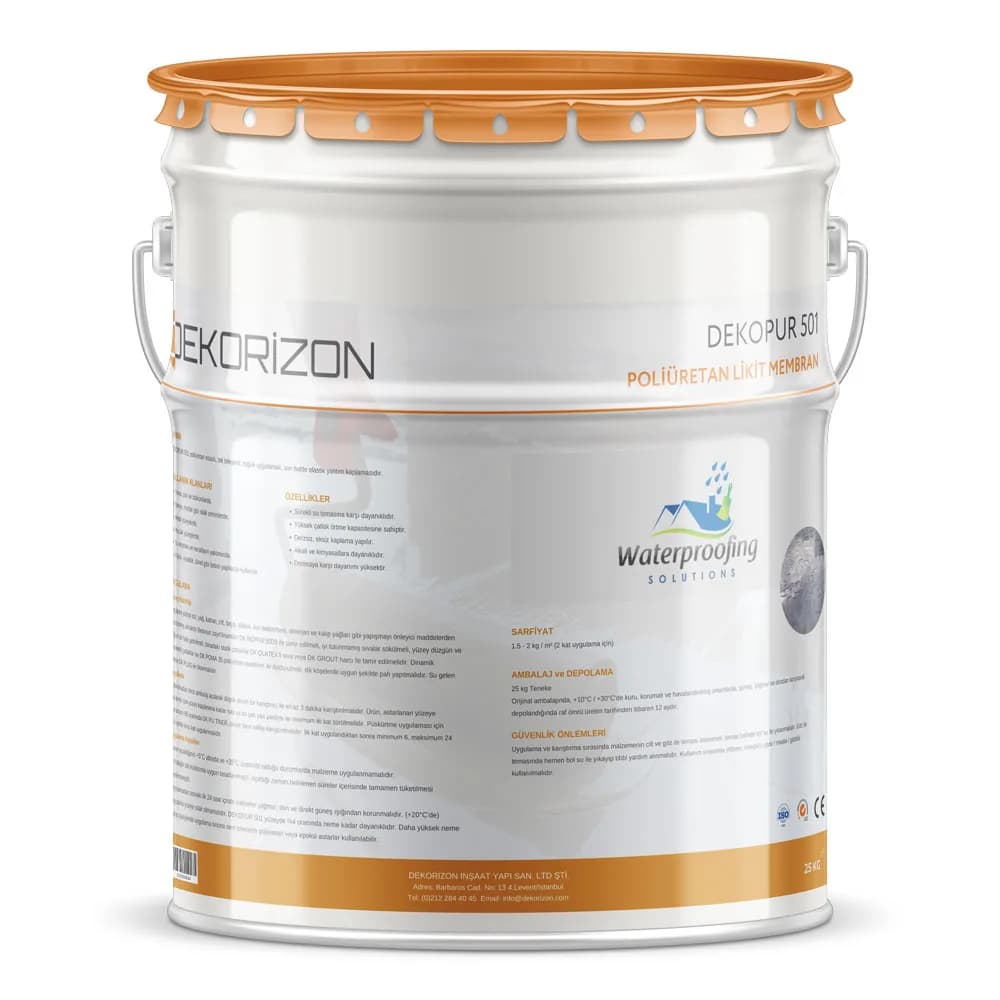 Poliüretan Likit Membran - DEKOPUR 501 - 25KG
