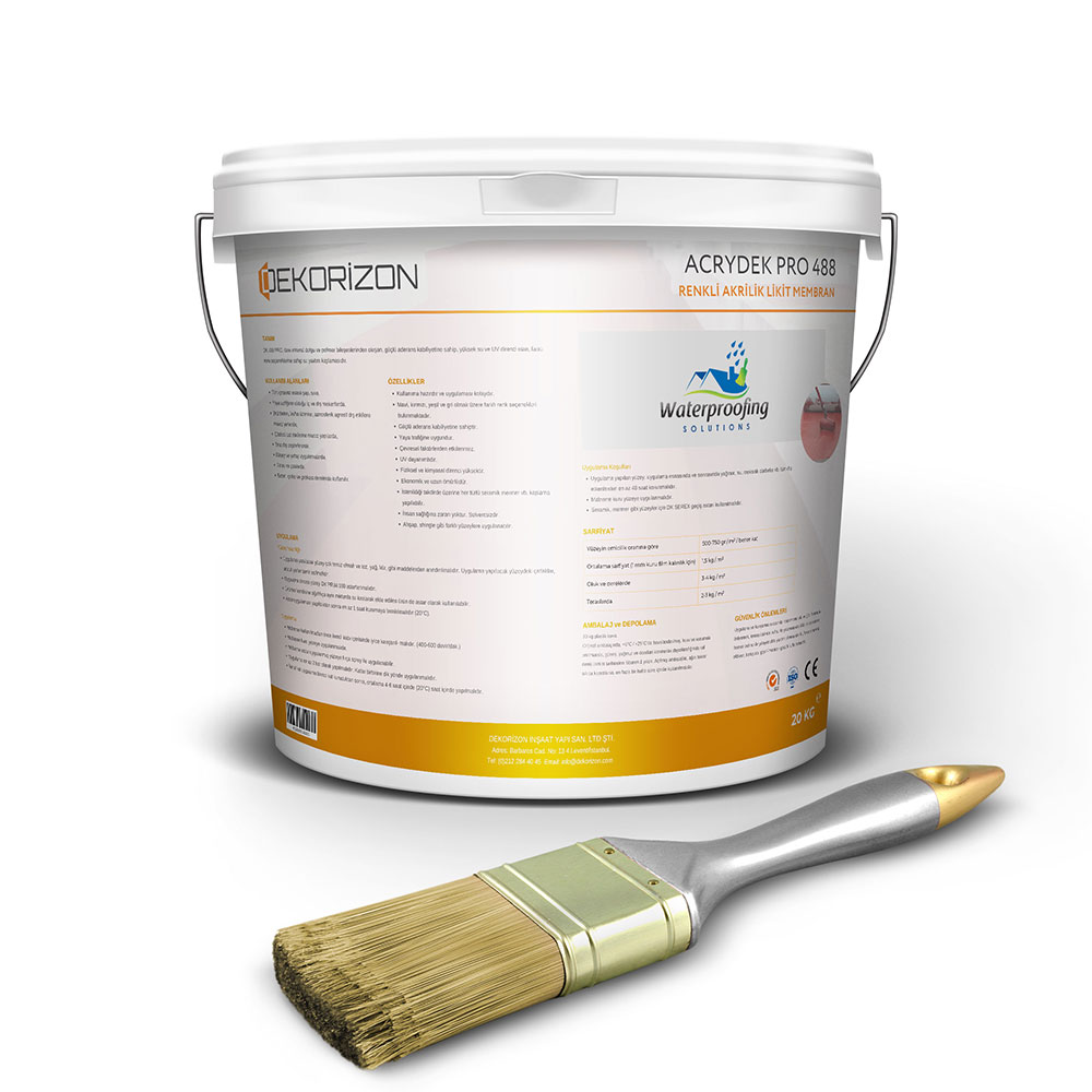 Renkli Akrilik Likit Membran – ACRYDEK PRO 488 – 20KG